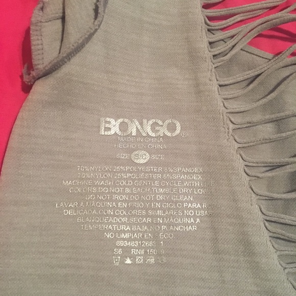 Trendy Slashed Grey Blouse - Picture 6 of 7